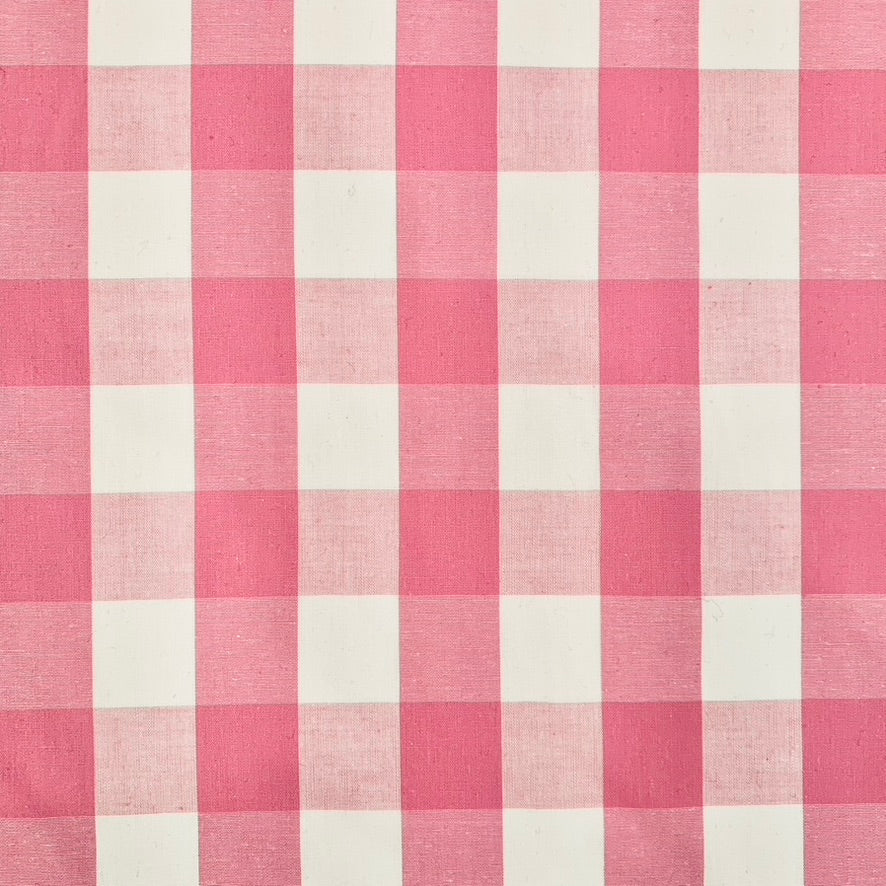 Pink Gingham Fabric 