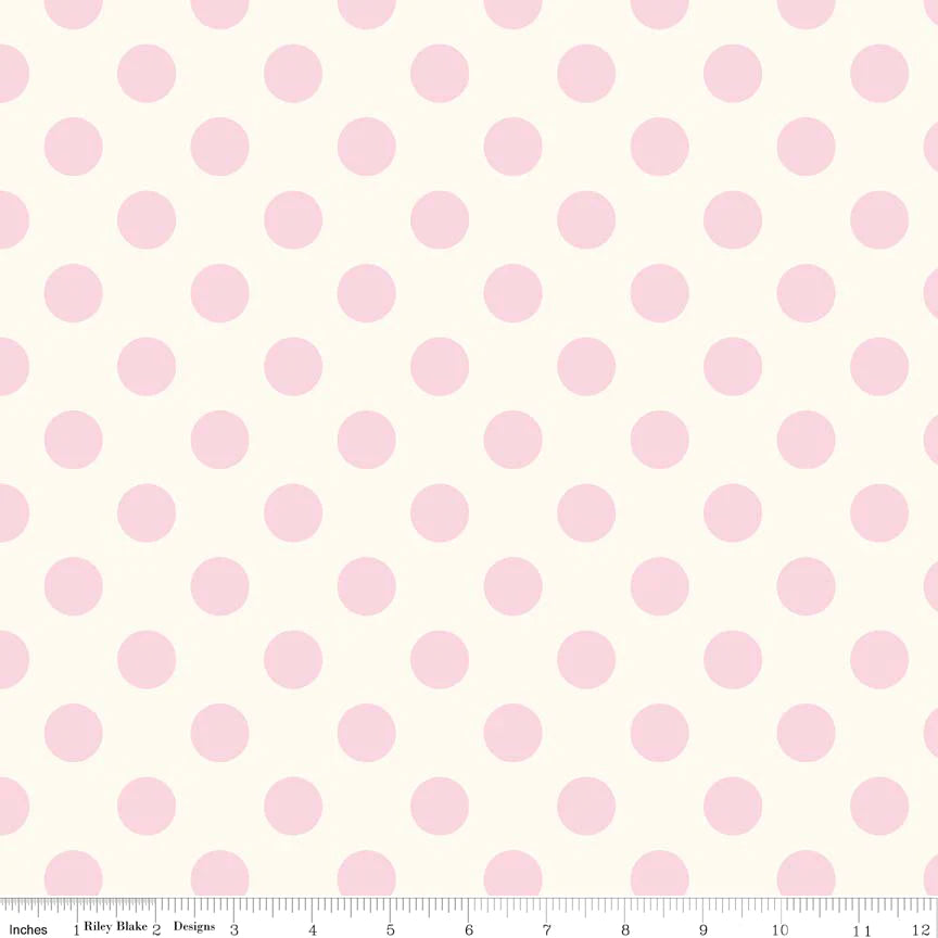 Le Creme - Riley Blake Designs - C620-75 - Medium Dot Reversed - Baby ...