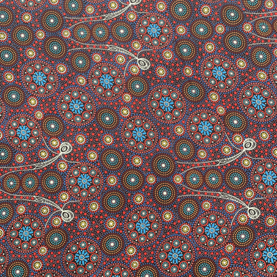 Gathering Bush Tucker Red - Aboriginal – gjsdiscountfabrics.com.au